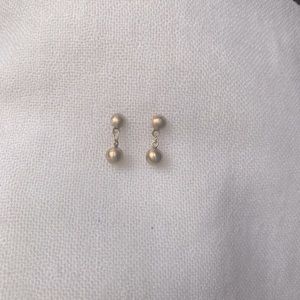 14K Yellow Gold Stud Earrings